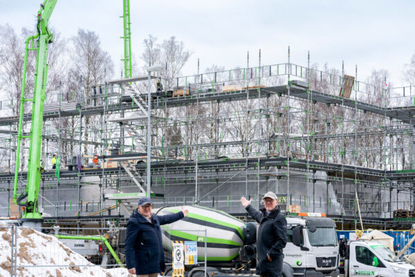 Byggnationen är i full gång