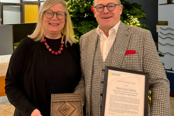 Räck-Eriks Glänta tilldelas Arkitekturpriset 2025